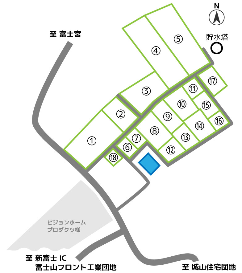 団地内マップ区画図